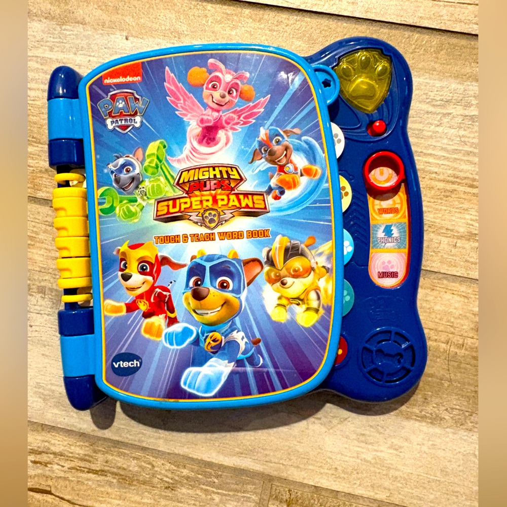 VTech PAW Patrol Mighty Pups Touch & Teach Word Book - Blue
